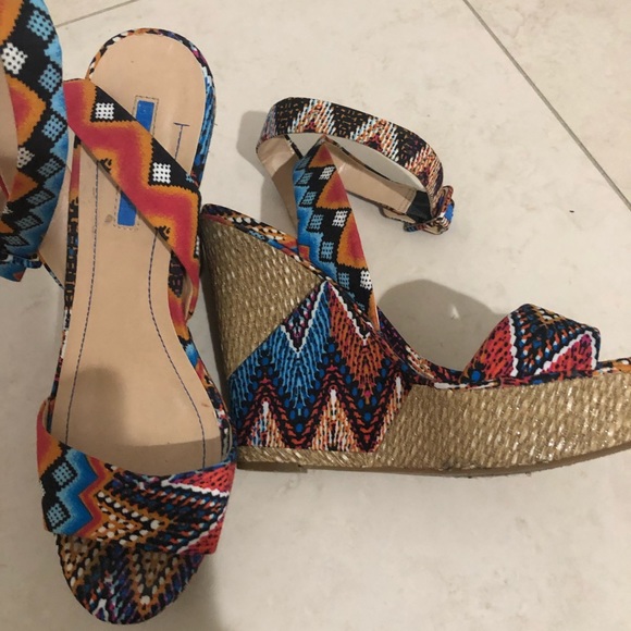 Wedge multi color shoe - Picture 4 of 7